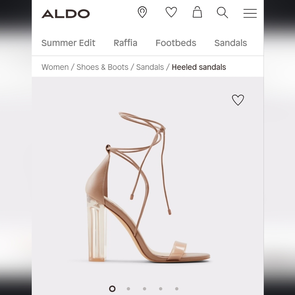 ALDO / Brown strappy heels/ size 10